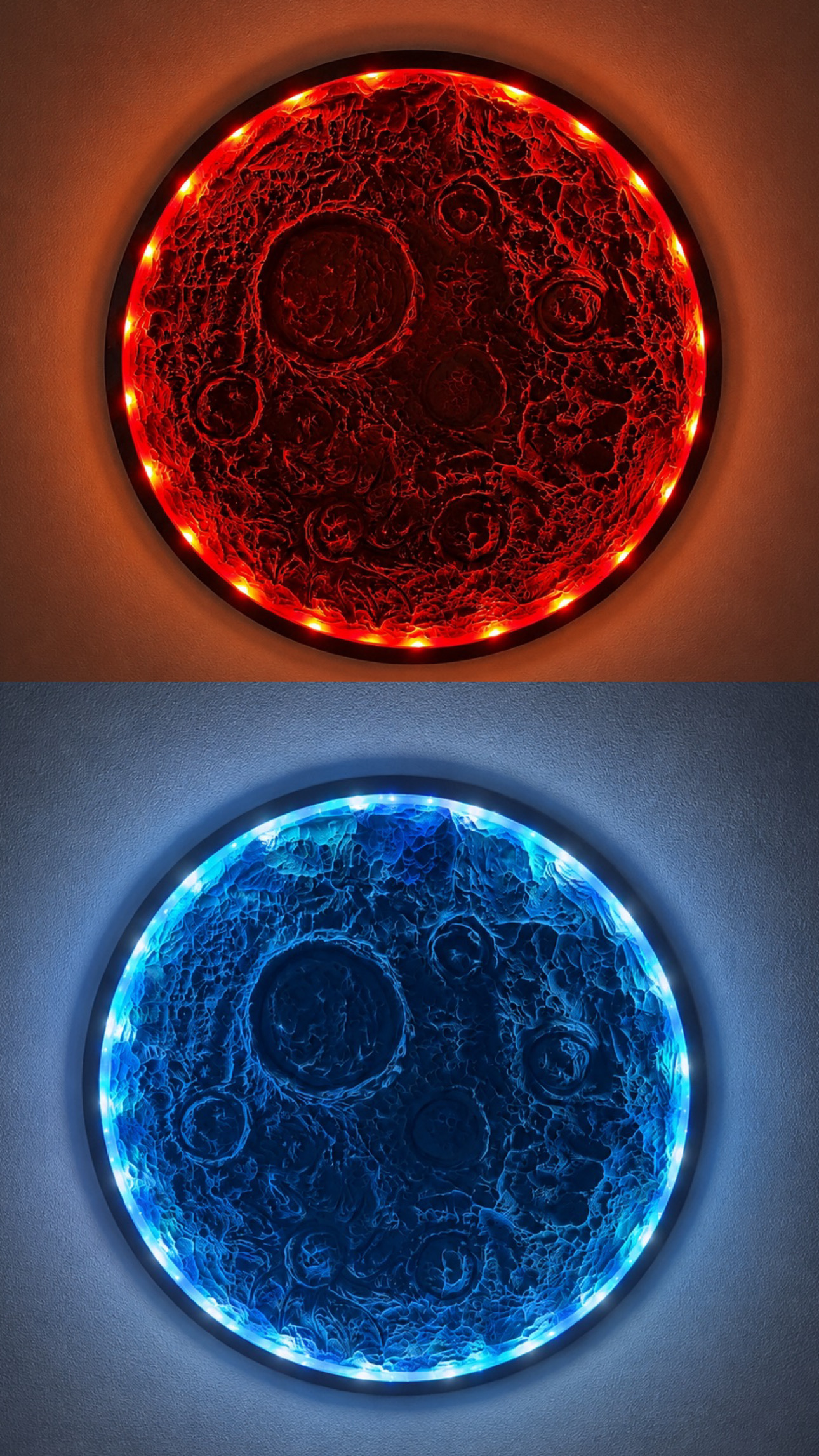 RGB Ledli Ay Tablo